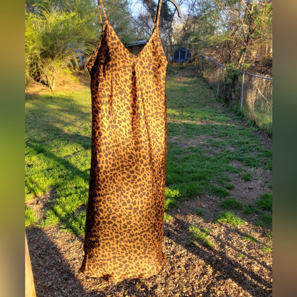 A New Day Leopard Print Slip Dress